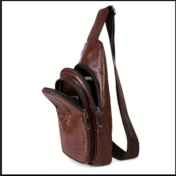 🆕 Men’s Crocodile Pattern
Multifunctional Waterproof Bag & Matching Wallet - Picture 7 of 14